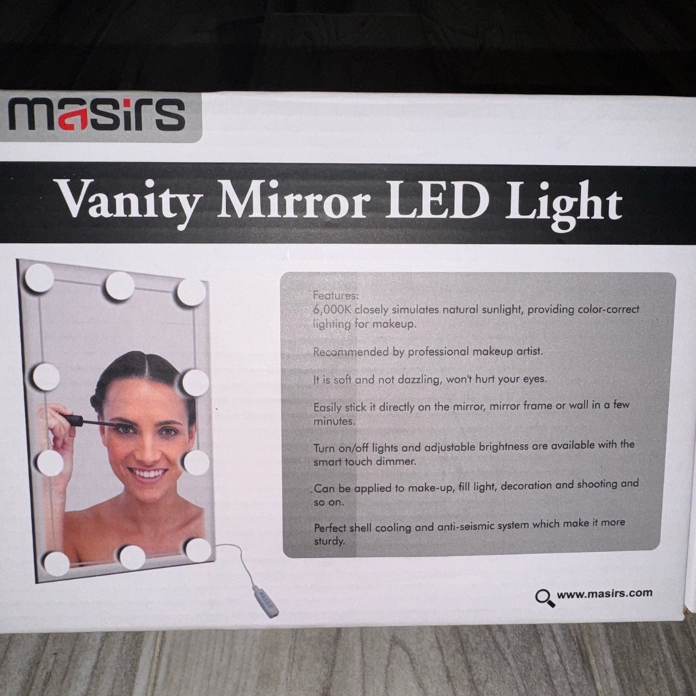 Masirs Vanity Mirror LED Light - White LED Makeup Lights